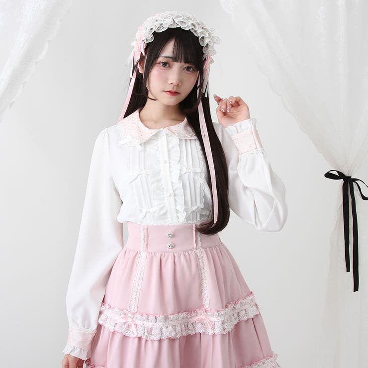 夢展望 ディアマイラブ フリル付きピンクキュロットとリボン 夢展望 ディアマイラブ フリル付きピンクキュロットとリボン