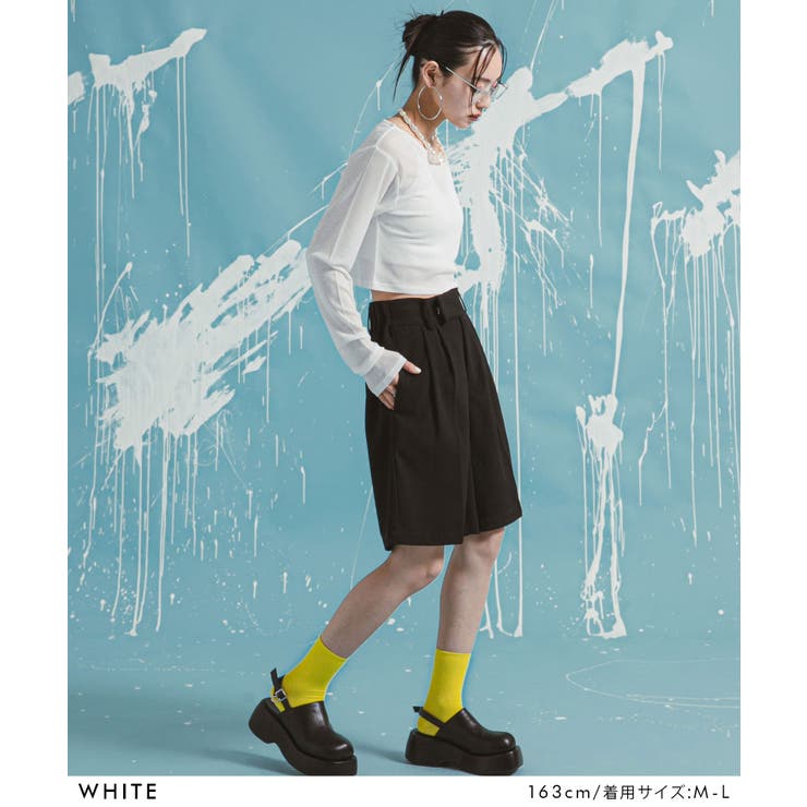 クロップドシアーロンT シアートップス 韓国 夢展望 bohmal(ボマール) | 夢展望 | 詳細画像19 