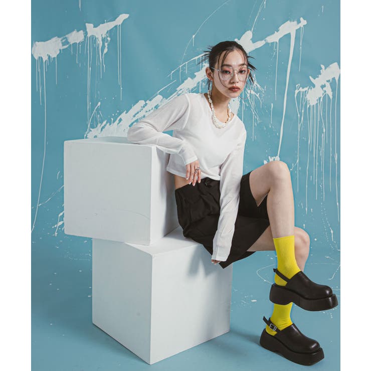 クロップドシアーロンT シアートップス 韓国 夢展望 bohmal(ボマール) | 夢展望 | 詳細画像21 