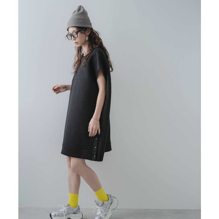 ボンディングミニフレンチスリーブワンピース 韓国 夢展望 | 夢展望 | 詳細画像6 