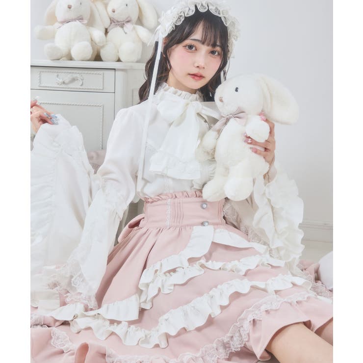 フリルたっぷりリボンスカート 量産型 地雷系 夢展望 | DearMyLove | 詳細画像10 