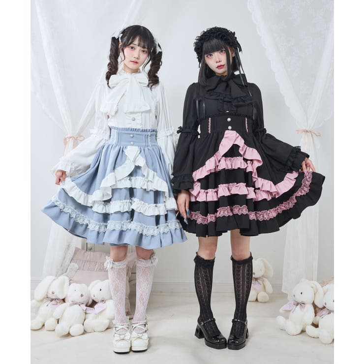 フリルたっぷりリボンスカート 量産型 地雷系 夢展望 | DearMyLove | 詳細画像20 