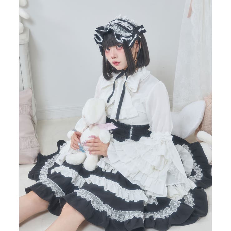 フリルたっぷりリボンスカート 量産型 地雷系 夢展望 | DearMyLove | 詳細画像26 