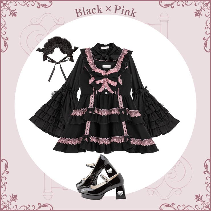 フリルたっぷりはしごレースリボンミニジャンスカ 量産型 地雷系 夢展望 | DearMyLove | 詳細画像3 