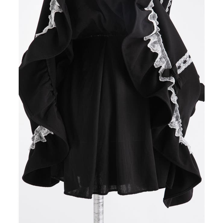 フリルたっぷりはしごレースリボンミニジャンスカ 量産型 地雷系 夢展望 | DearMyLove | 詳細画像43 