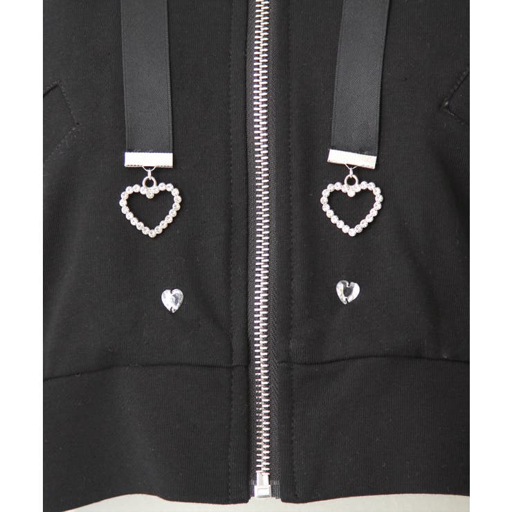 ハートドットビジューフリルショートパーカー 量産型 地雷系 夢展望 | DearMyLove | 詳細画像37 