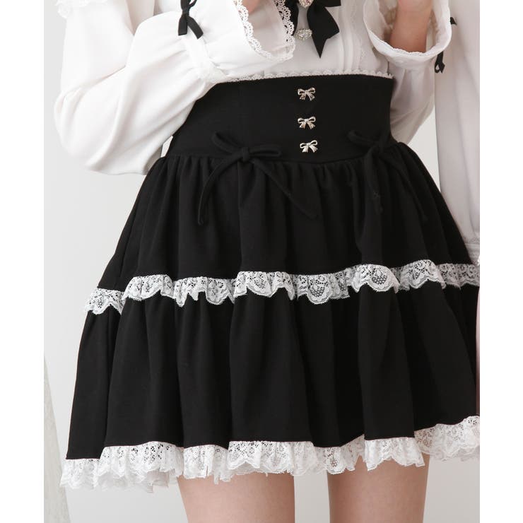 フリルリボンたっぷり裏毛スカート 量産型 地雷系 夢展望 | DearMyLove | 詳細画像22 