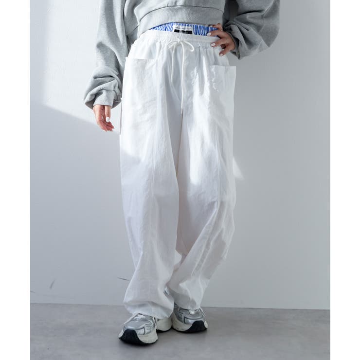 カーブレイヤードナイロンパンツ 韓国 夢展望 | 夢展望 | 詳細画像2 