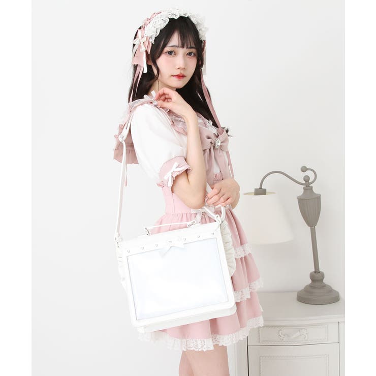 姫宮桃李　ホワイトブリム　痛バッグ 楽天市場】ときめきハートフリルショルダー痛バッグ : 夢展望