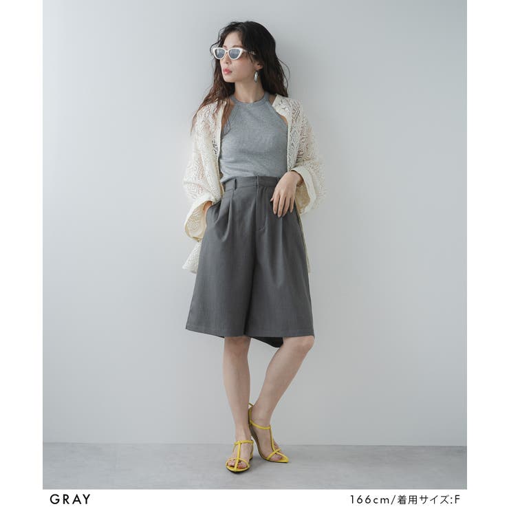 タックツイルハーフパンツ 韓国 夢展望 | 夢展望 | 詳細画像13 