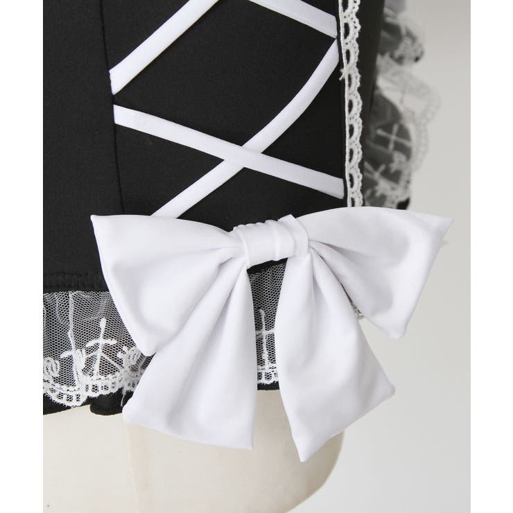 オフショルダハート十字架レースアップ水着 量産型 地雷系 夢展望 | DearMyLove | 詳細画像31 