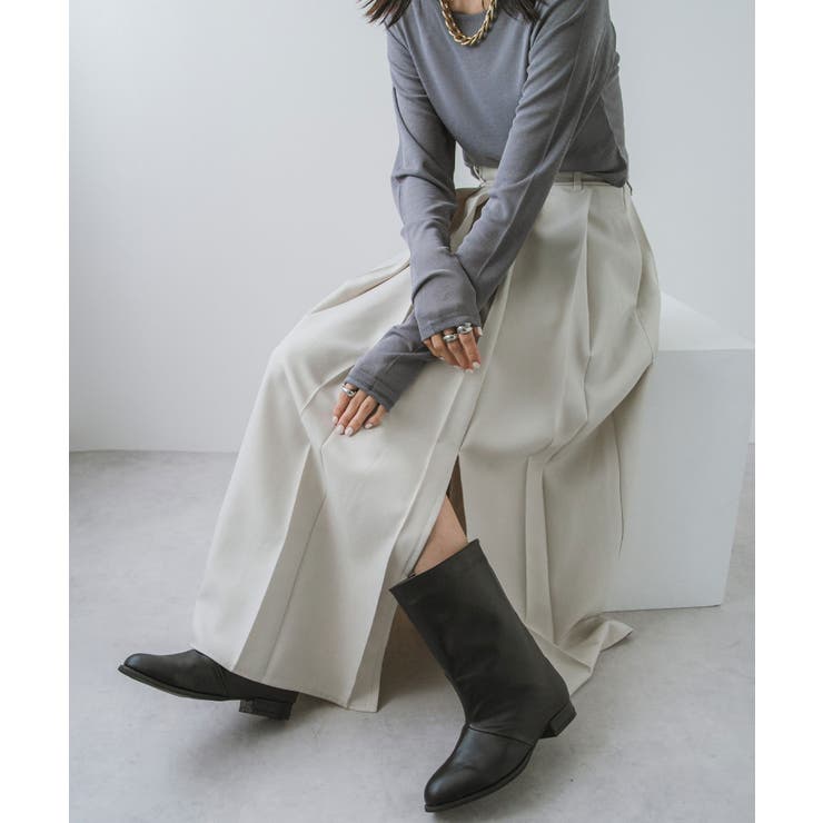 ワイドシャフトストレートショートブーツ 韓国 夢展望 | 夢展望 | 詳細画像5 