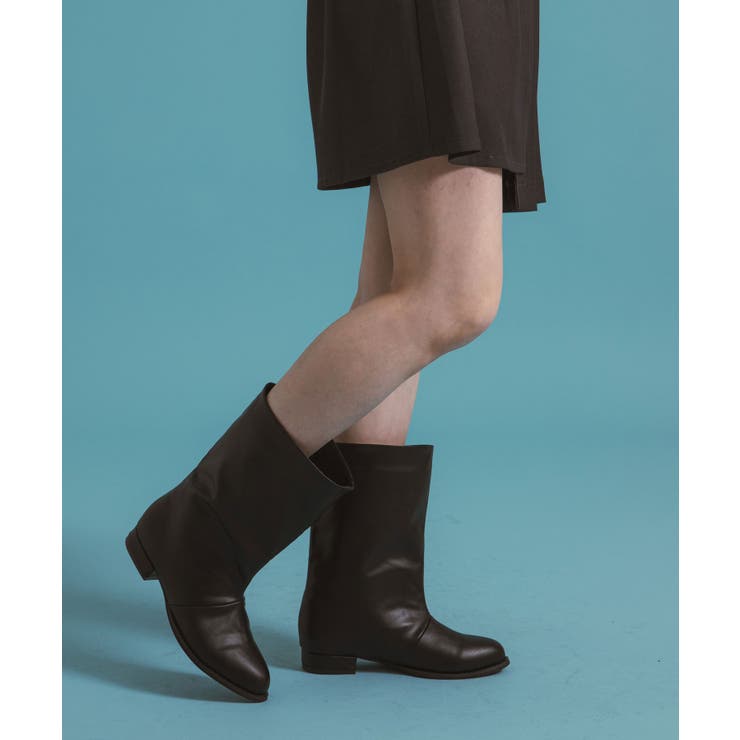 ワイドシャフトストレートショートブーツ 韓国 夢展望 | 夢展望 | 詳細画像6 