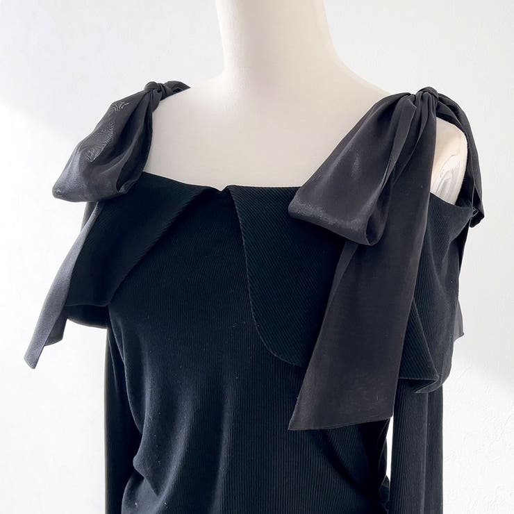 ビッグカラーオフショルリボンカットトップス 量産型 地雷系 夢展望 | DearMyLove | 詳細画像31 