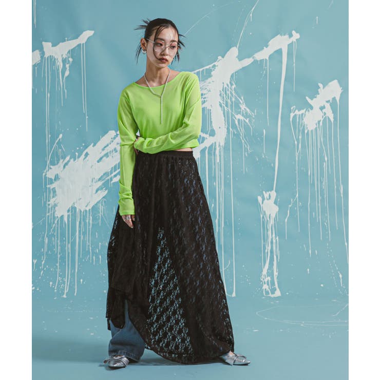 レースロングスカート 韓国 夢展望 | 夢展望 | 詳細画像25 