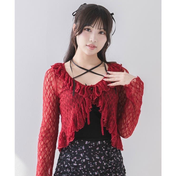 ロマンティックフリルボレロカーデ【大きいサイズ有り】 量産型 地雷系 夢展望 | DearMyLove | 詳細画像23 