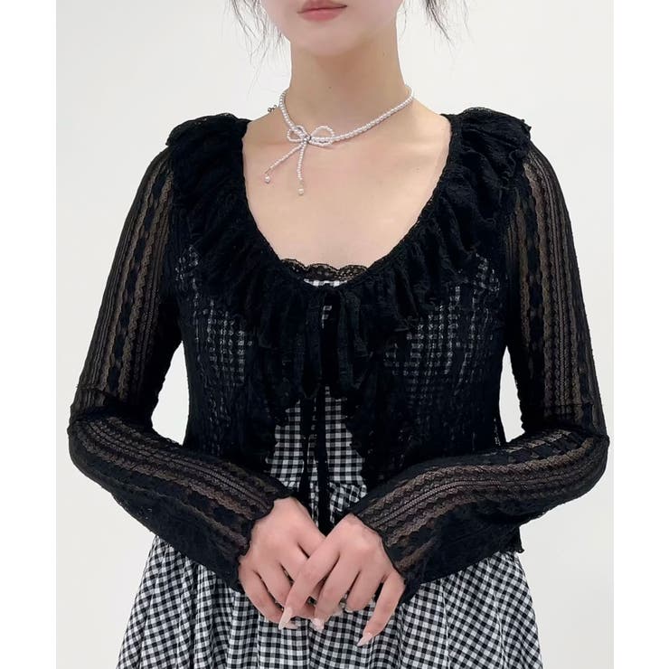 ロマンティックフリルボレロカーデ【大きいサイズ有り】 量産型 地雷系 夢展望 | DearMyLove | 詳細画像32 