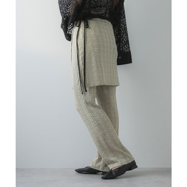 ラップスカートセットジャガードワッフルパンツ 韓国 夢展望 | 夢展望 | 詳細画像21 