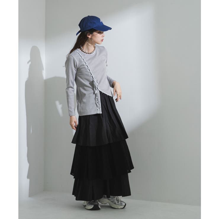 ドーフィーヌデザインカットリブトップス 韓国 夢展望 | 夢展望 | 詳細画像6 