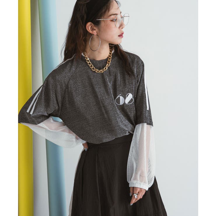 シルバー | ユニフォームラメTシャツ 韓国 夢展望 | 夢展望