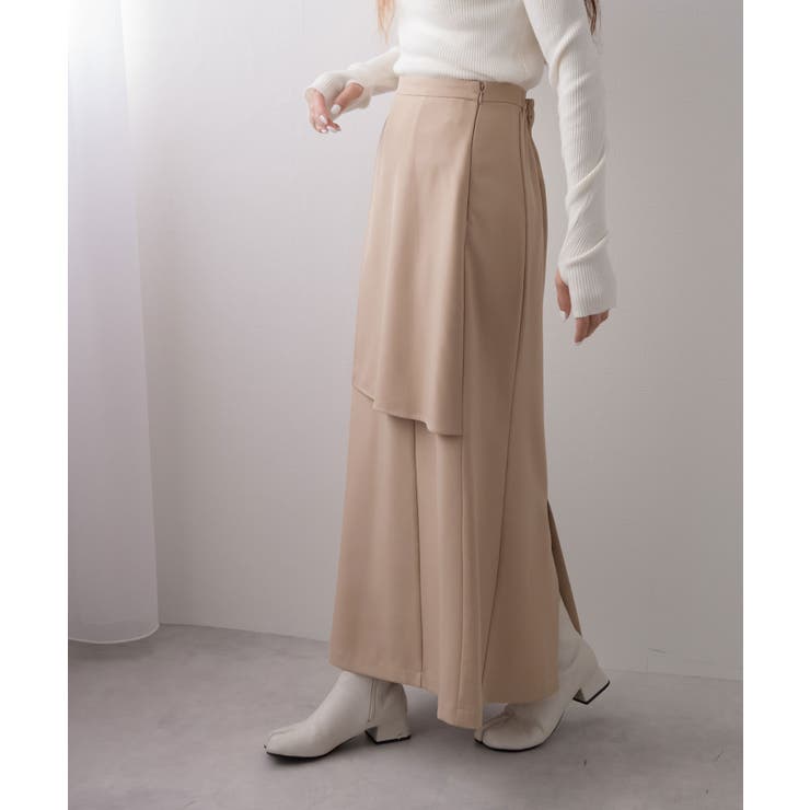 ハイウエストフレアラップスカート【セットアップ可】 韓国 夢展望 | 夢展望 | 詳細画像7 