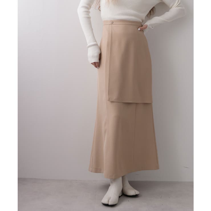 ハイウエストフレアラップスカート【セットアップ可】 韓国 夢展望 | 夢展望 | 詳細画像37 