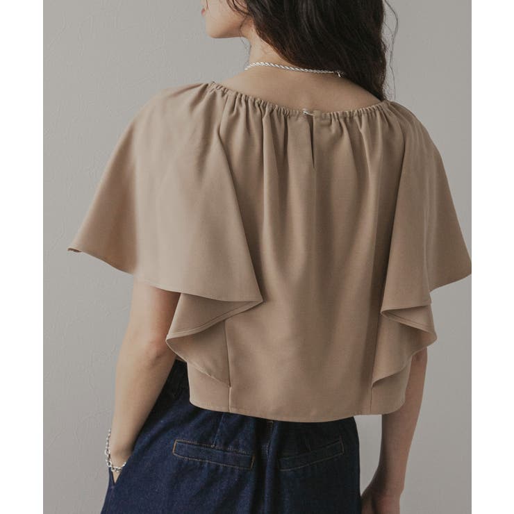 フレア袖レースアップトップス【セットアップ可】 韓国 夢展望 | 夢展望 | 詳細画像11 