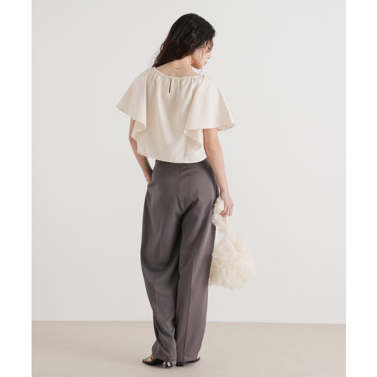 フレア袖レースアップトップス【セットアップ可】 韓国 夢展望 | 夢展望 | 詳細画像19 