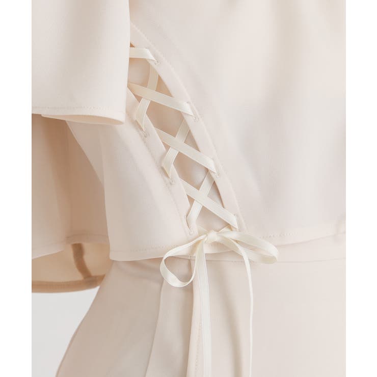 フレア袖レースアップトップス【セットアップ可】 韓国 夢展望 | 夢展望 | 詳細画像28 