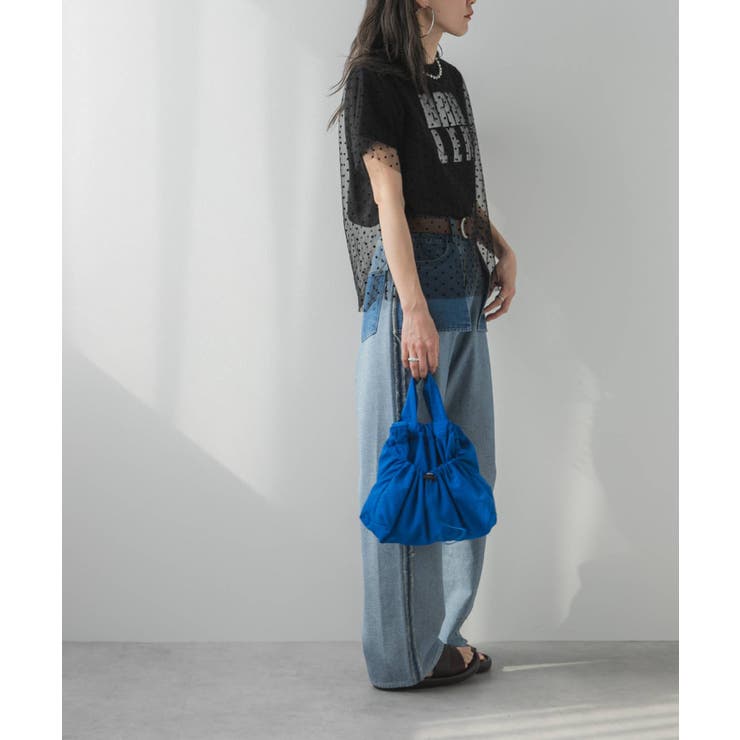 チュールレイヤード箔プリントTシャツ 韓国 夢展望 | 夢展望 | 詳細画像10 