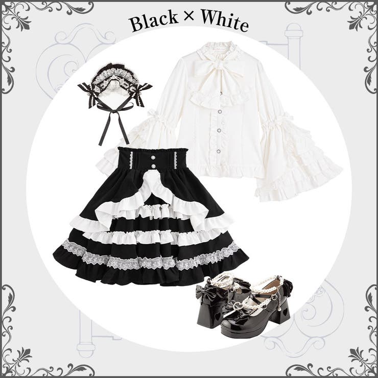 フリルたっぷりリボンスカート 量産型 地雷系 夢展望 | DearMyLove | 詳細画像4 