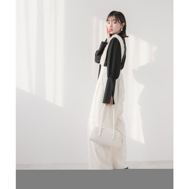 ロングハンドルスクエアボストンバッグ 韓国 夢展望 | 夢展望 | 詳細画像7 