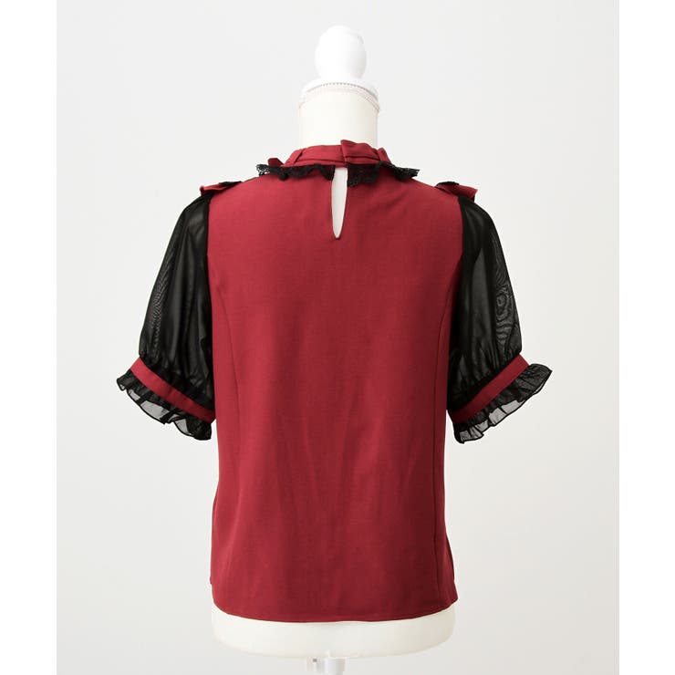 チョーカー風クロスレースブラウス 量産型 地雷系 夢展望 | DearMyLove | 詳細画像15 