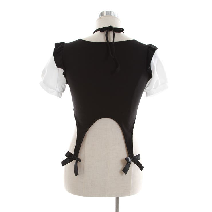 メイド風バスト盛り半袖カットソー【大きいサイズ有】 韓国 夢展望 | 夢展望 | 詳細画像15 