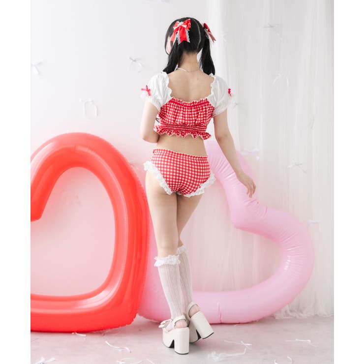 6wayフリルリボン水着 量産型 地雷系 夢展望[品番：YU000047422