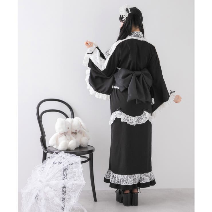 DearMyLove ディアマイラブ あまらぶ浴衣 ブラック 黒 地雷 DearMyLove ディアマイラブ あまらぶ浴衣 ブラック 黒 地雷