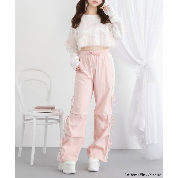 サイドレースラインカーゴパンツ 量産型 地雷系 夢展望 | DearMyLove | 詳細画像6 