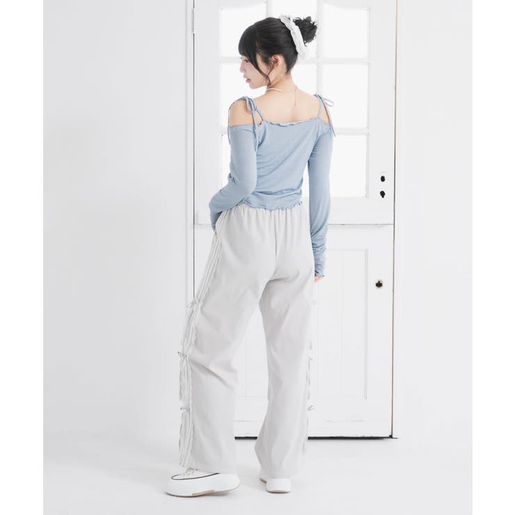 サイドレースラインカーゴパンツ 量産型 地雷系 夢展望 | DearMyLove | 詳細画像16 