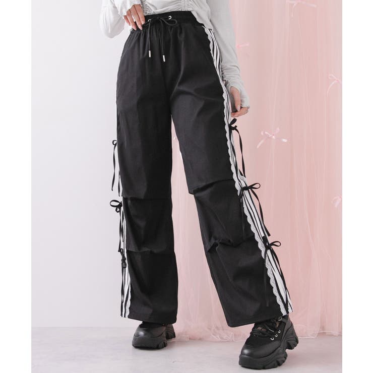 サイドレースラインカーゴパンツ 量産型 地雷系 夢展望 | DearMyLove | 詳細画像22 