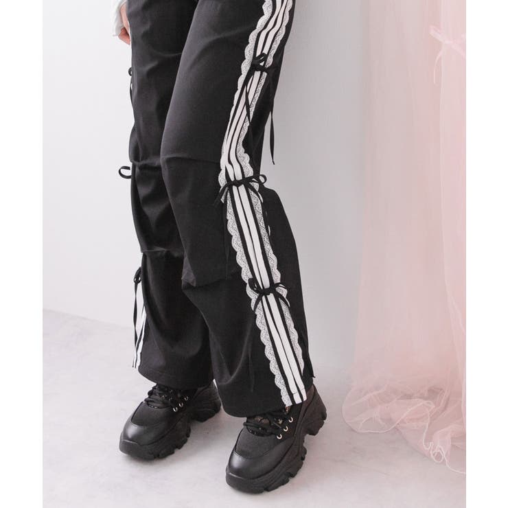 サイドレースラインカーゴパンツ 量産型 地雷系 夢展望 | DearMyLove | 詳細画像25 