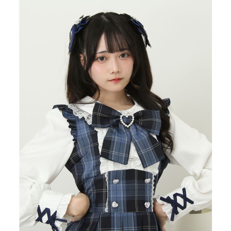 ドッキング風フリルハートリボンワンピース 量産型 地雷系 夢展望 | DearMyLove | 詳細画像6 