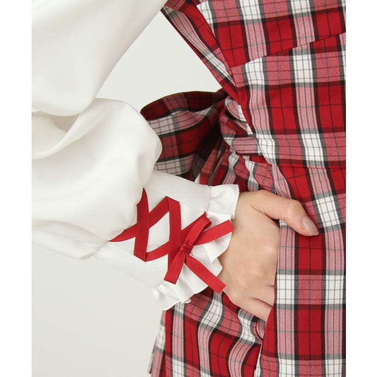 ドッキング風フリルハートリボンワンピース 量産型 地雷系 夢展望 | DearMyLove | 詳細画像20 