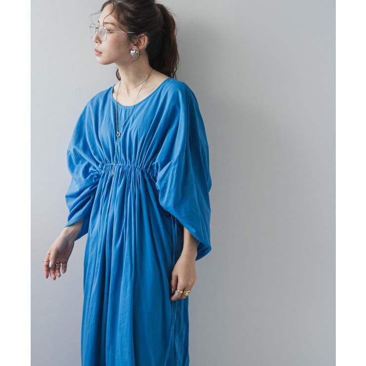 前後2wayドロストシャーリングロングワンピース 韓国 夢展望 | 夢展望 | 詳細画像14 