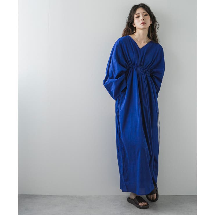 前後2wayドロストシャーリングロングワンピース 韓国 夢展望 | 夢展望 | 詳細画像22 