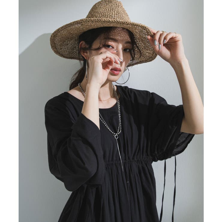 前後2wayドロストシャーリングロングワンピース 韓国 夢展望 | 夢展望 | 詳細画像33 