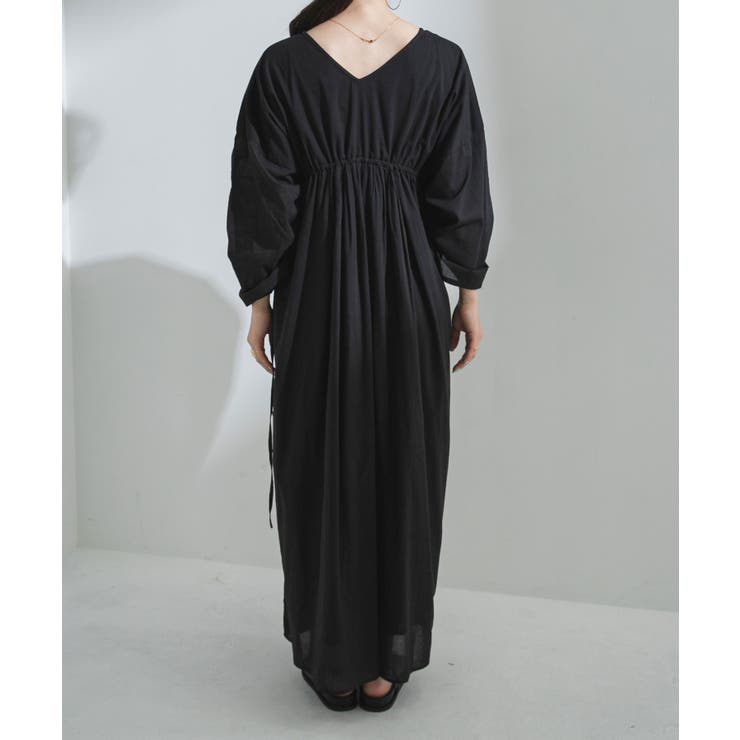 前後2wayドロストシャーリングロングワンピース 韓国 夢展望 | 夢展望 | 詳細画像40 