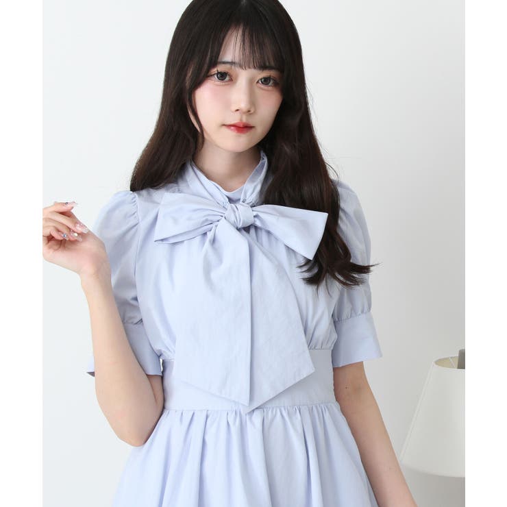 コットンバルーンボウタイリボンワンピース 量産型 地雷系 夢展望 | DearMyLove | 詳細画像10 