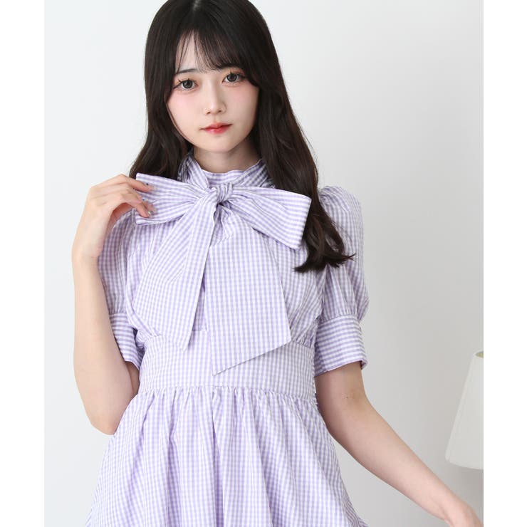 コットンバルーンボウタイリボンワンピース 量産型 地雷系 夢展望 | DearMyLove | 詳細画像19 