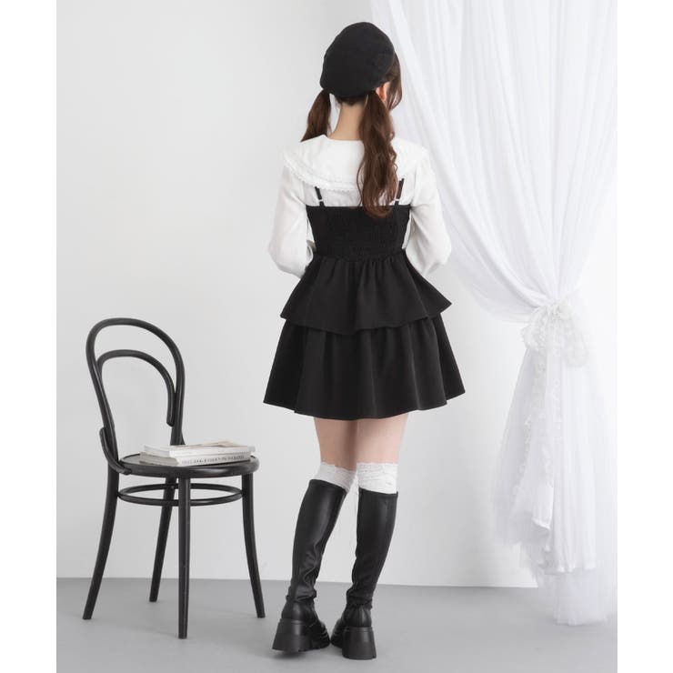 レースアップティアードキャミワンピース 量産型 地雷系 | DearMyLove | 詳細画像5