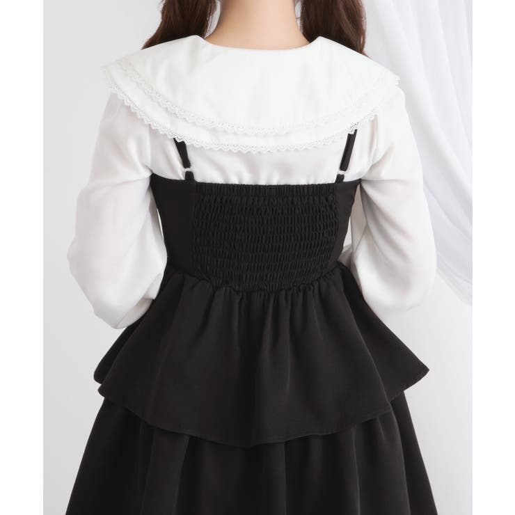 レースアップティアードキャミワンピース 量産型 地雷系 | DearMyLove | 詳細画像7